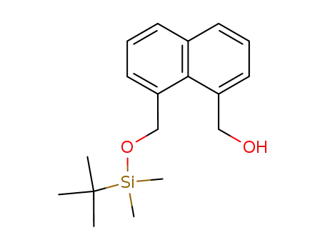Molecular Structure of 182313-41-3 (1-Naphthalenemethanol, 8-[[[(1,1-dimethylethyl)dimethylsilyl]oxy]methyl]-)