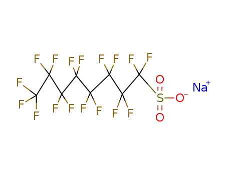 Molecular Structure of 4021-47-0 (SODIUM 1,1,2,2,3,3,4,4,5,5,6,6,7,7,8,8,8-HEPTADECAFLUORO-1-OCTANESULFONATE)