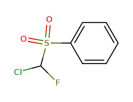 Molecular Structure of 140243-94-3 (Benzene, [(chlorofluoromethyl)sulfonyl]-)