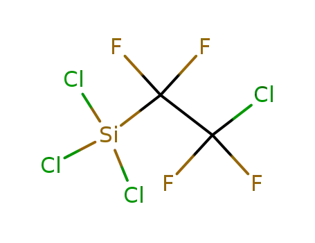 Molecular Structure of 374-48-1 ((2-chloro tetrafluoro ethyl) trichloro silane)