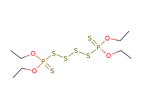 Molecular Structure of 37984-79-5 (3,10-Dioxa-5,6,7,8-tetrathia-4,9-diphosphadodecane, 4,9-diethoxy-,
4,9-disulfide)