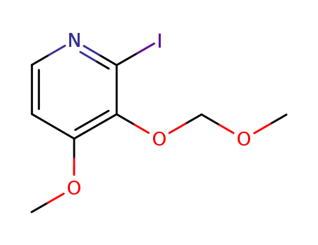 Molecular Structure of 405137-18-0 (2-iodo-4-methoxy-3-(methoxymethoxy)pyridine)