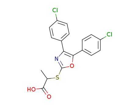 Propanoic acid,2-[[4,5-bis(4-chlorophenyl)-2-oxazolyl]thio]-