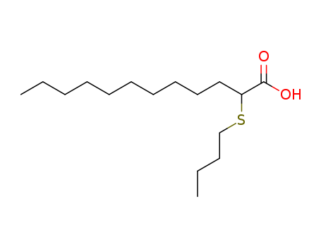Dodecanoic acid,2-(butylthio)-