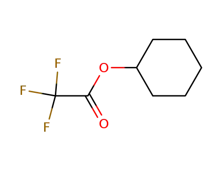 Molecular Structure of 1549-45-7 (Trifluoroacetic acid cyclohexyl)