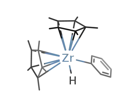 Molecular Structure of 112532-20-4 (Cp'2Zr(H)Ph)