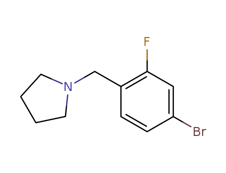 Pyrrolidine,1-[(4-bromo-2-fluorophenyl)methyl]-