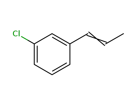Molecular Structure of 26293-11-8 (β-methyl-3-chlorostyrene)
