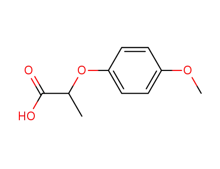 Molecular Structure of 4276-73-7 (2-(4-METHOXYPHENOXY)PROPANOIC ACID)