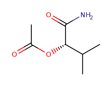 Molecular Structure of 111973-94-5 (Butanamide, 2-(acetyloxy)-3-methyl-, (S)-)