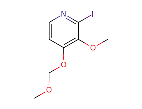 Molecular Structure of 405137-19-1 (2-iodo-3-methoxy-4-(methoxymethoxy)pyridine)