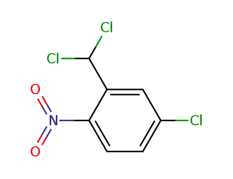 Molecular Structure of 30669-50-2 (Benzene, 4-chloro-2-(dichloromethyl)-1-nitro-)