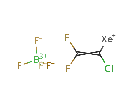 Molecular Structure of 726203-15-2 (1-chloro-2,2-difluoroethenylxenon(II) tetrafluoroborate)
