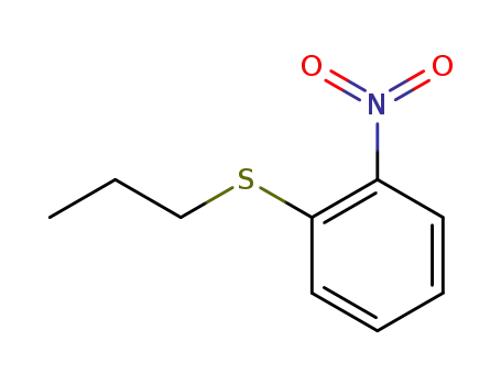 Molecular Structure of 76697-38-6 (Benzene, 1-nitro-2-(propylthio)-)