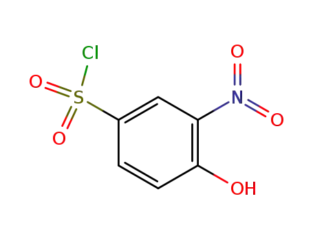 Molecular Structure of 147682-51-7 (Benzenesulfonyl chloride, 4-hydroxy-3-nitro- (9CI))