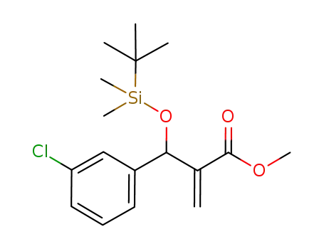 (±)-methyl 2-{[(tert-butyldimethylsilyl)oxy](3-chlorophenyl)methyl}prop-2-enoate