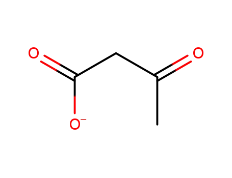 Molecular Structure of 141-81-1 (3-oxobutanoate)