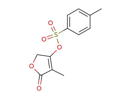 Molecular Structure of 263765-02-2 (toluene-4-sulfonic acid 4-methyl-5-oxo-2,5-dihydro-furan-3-yl ester)
