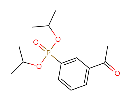 Molecular Structure of 127099-70-1 ((3-Acetyl-phenyl)-phosphonic acid diisopropyl ester)