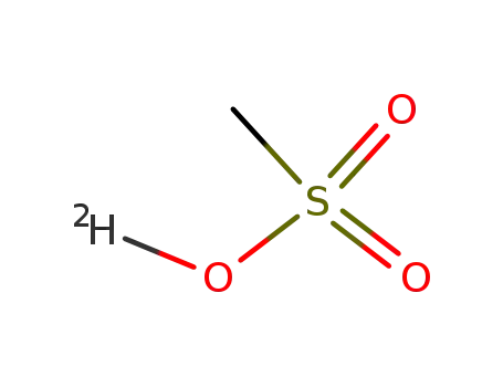 Molecular Structure of 66178-40-3 (Methane sulfonic acid-d
		
	)