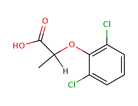 Molecular Structure of 25140-90-3 (2-(2,6-Dichlorophenoxy)propanoic acid)