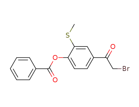 4-(2-브로모아세틸)-3-(메틸티오)페닐 아세테이트