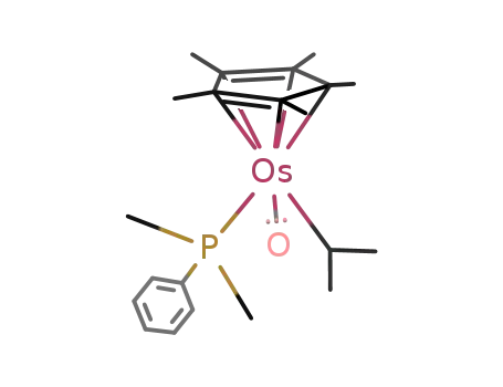 Molecular Structure of 116670-01-0 ({(η5-C5Me5)Os(CO)(PMe2Ph)i-Pr})