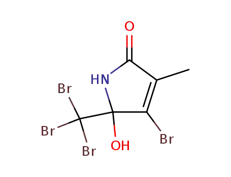 Molecular Structure of 98138-66-0 (4-bromo-5-hydroxy-3-methyl-5-tribromomethyl-1,5-dihydro-pyrrol-2-one)