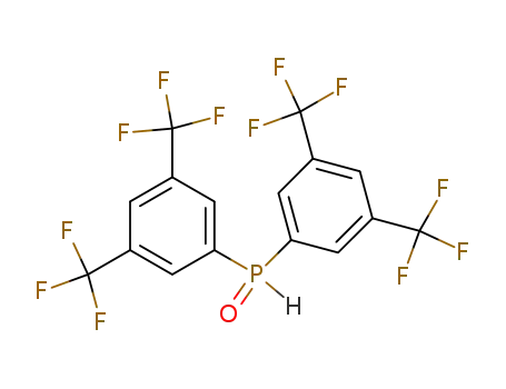 Molecular Structure of 15979-14-3 (BIS(3,5-BIS(TRIFLUOROMETHYL)PHENYL)PHOSPHINE OXIDE)