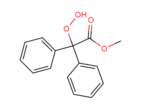 Benzeneacetic acid, a-hydroperoxy-a-phenyl-, methyl ester