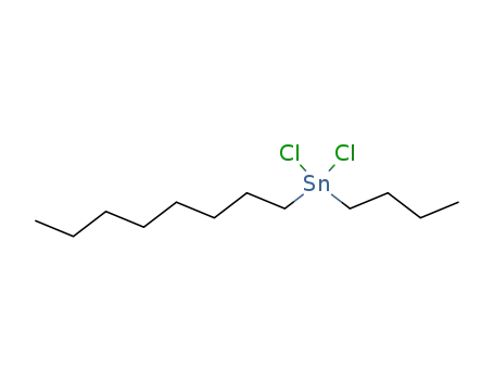 Molecular Structure of 18478-30-3 (Stannane, butyldichlorooctyl-)