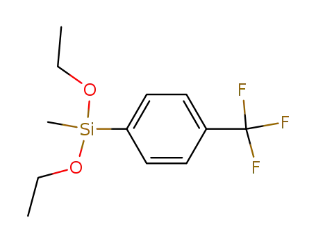 4-trifluoromethyl-1-(diethoxymethylsilyl)benzene