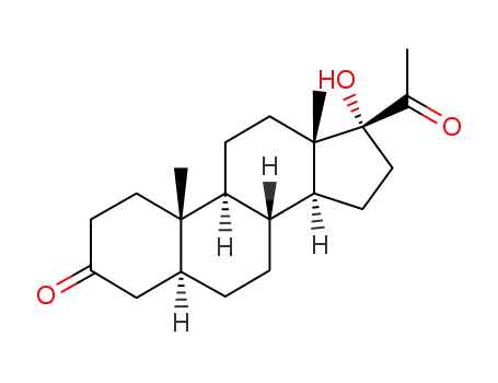 Molecular Structure of 570-59-2 (17-ALPHA-HYDROXY-5-ALPHA-PREGNANE-3,20-DIONE)