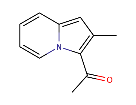 Molecular Structure of 24004-45-3 (Ethanone, 1-(2-methyl-3-indolizinyl)-)