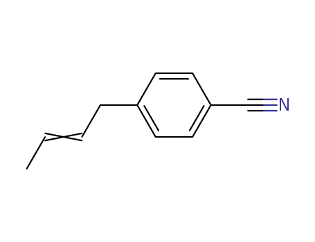 Molecular Structure of 97780-99-9 (Benzonitrile, 4-(2-butenyl)-)