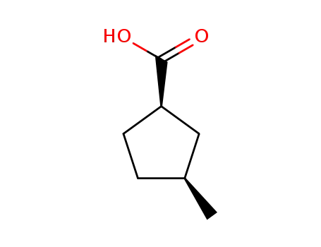 Molecular Structure of 6240-43-3 (Cyclopentanecarboxylic acid, 3-methyl-, (1R,3S)-rel- (9CI))