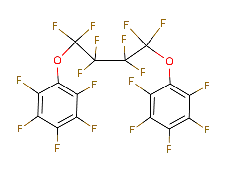 Molecular Structure of 88388-83-4 (1,4-bis(pentafluorophenoxy)perfluorobutane)