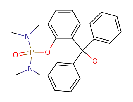 Molecular Structure of 127136-68-9 (2-[hydroxy(diphenyl)methyl]phenyl N,N,N',N'-tetramethyldiamidophosphate)