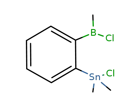 Molecular Structure of 208246-76-8 (1-[chloro(methyl)boryl]-2-(chlorodimethylstannyl)benzene)
