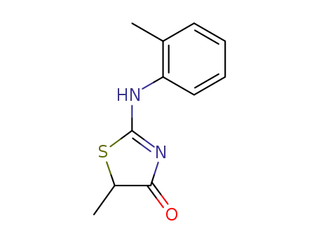 5-methyl-2-<i>o</i>-toluidino-thiazol-4-one
