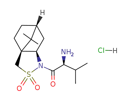 (S)-2-Amino-1-((1S,5R,7R)-10,10-dimethyl-3,3-dioxo-3λ<sup>6</sup>-thia-4-aza-tricyclo[5.2.1.0<sup>1,5</sup>]dec-4-yl)-3-methyl-butan-1-one; hydrochloride