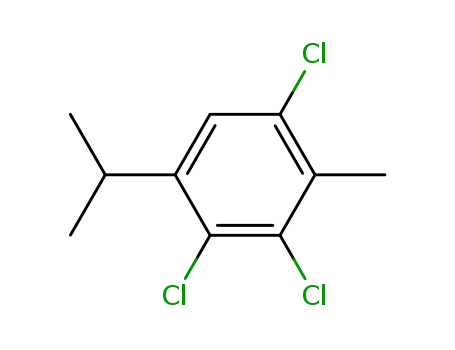 Molecular Structure of 81686-42-2 (1,3,4-trichloro-2-methyl-5-(propan-2-yl)benzene)