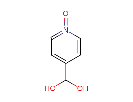 Molecular Structure of 76037-07-5 (pyridin-4-ylmethanediol N-oxide)