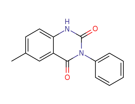 Molecular Structure of 86672-48-2 (6-methyl-3-phenyl-2,4-(1H,3H)-quinazolinedione)