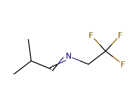 Molecular Structure of 22483-17-6 ([2-Methyl-prop-(E)-ylidene]-(2,2,2-trifluoro-ethyl)-amine)