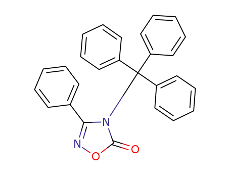 Molecular Structure of 114263-90-0 (1,2,4-Oxadiazol-5(4H)-one, 3-phenyl-4-(triphenylmethyl)-)