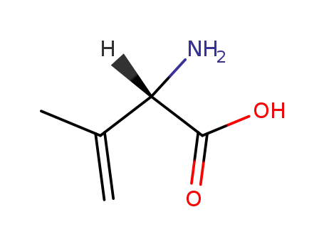 Molecular Structure of 61376-23-6 (3-Butenoic acid, 2-amino-3-methyl-, (S)-)