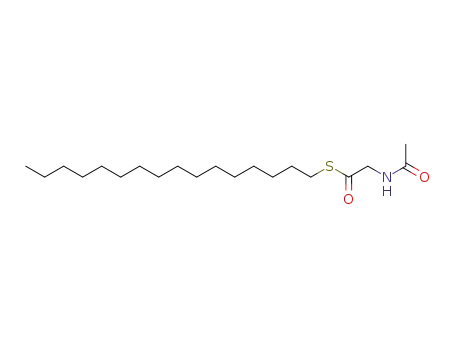 Molecular Structure of 194550-80-6 (Ethanethioic acid, (acetylamino)-, S-hexadecyl ester)