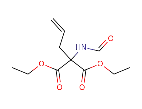 Molecular Structure of 100056-08-4 (Propanedioic acid, (formylamino)-2-propenyl-, diethyl ester)