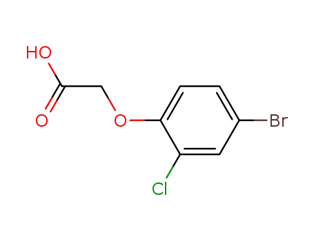 Molecular Structure of 77228-67-2 ((4-BROMO-2-CHLOROPHENOXY)ACETIC ACID)